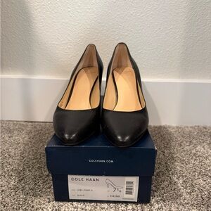 Cole Haan Black Leather Heels